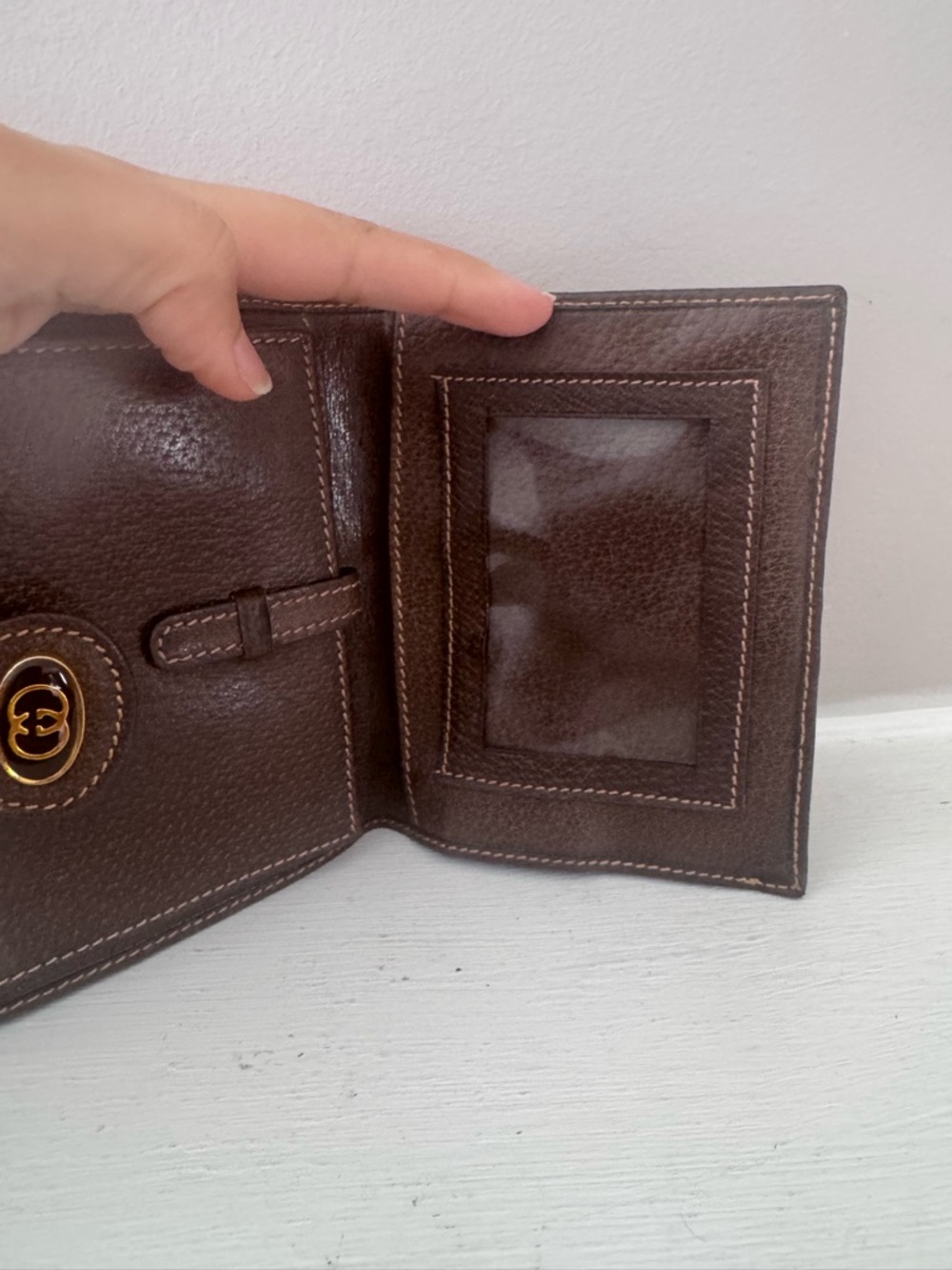 Authentic Gucci Brown GG Canvas Wallet with Green and Red Web Stripe - Picture 3 of 10